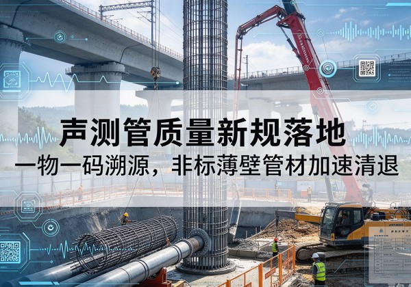 元谋声测管质量新规落地，一物一码溯源，非标薄壁管材加速清退