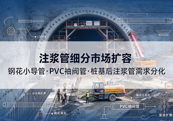 元谋注浆管细分市场扩容，隧道钢花小导管、PVC 袖阀管、桩基后注浆管需求分化