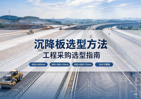 元谋沉降板选择方法